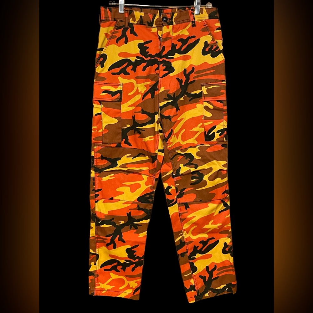 Orange Camo BDU pants